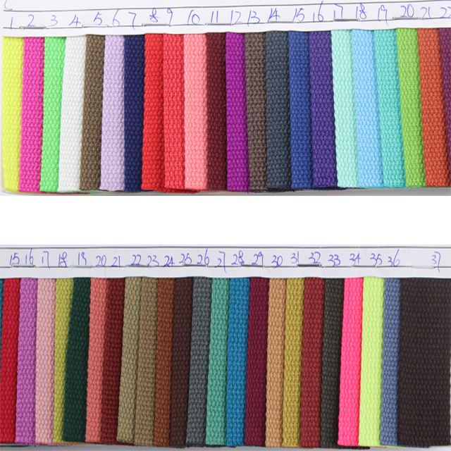 Custom Logo 4.5CM Colourful Organic Cotton Tape Ribbon For Gift Packing Decorations
