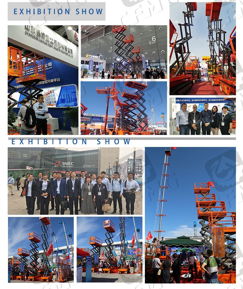 2020 NEW stock 6m 8m 10m 12m 14m CE approved hydraulic lifting platform/tracked scissor lift