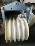 660mm Large Diameter Triple Bundled Nylon Sheaves Conductor Pulley Stringing Block