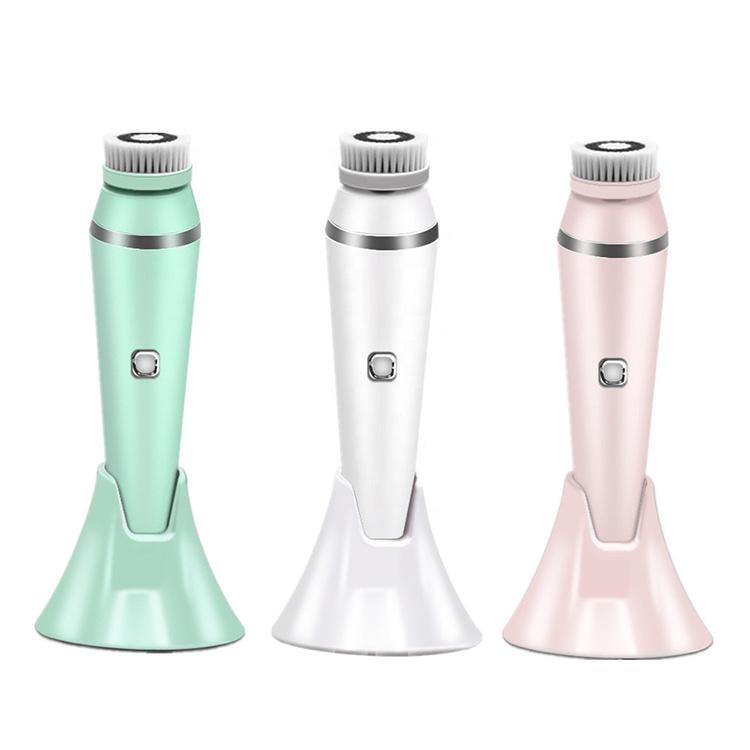 Private Label Facial Cleansing Brush 4-in-1 Set Waterproof Face Cleaning Brush for Deep Cleansing