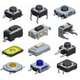 Tact switch 10*10 5 direction center-push switch tactile SMD/SMT switch with  square head SKRHABE010
