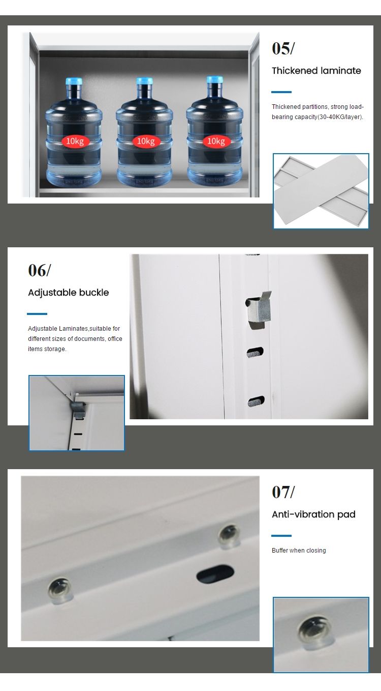 Popular Use Of Glass Door 4-layer Steel Filing Cabinet