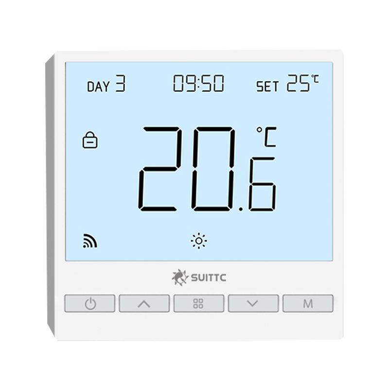 The most popular control fan thermostat central air conditioner white digital temperature controller