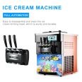 Xuzhong high quailty table top ice cream machine commercial icecream making machine 3 flavour soft ice cream making machine