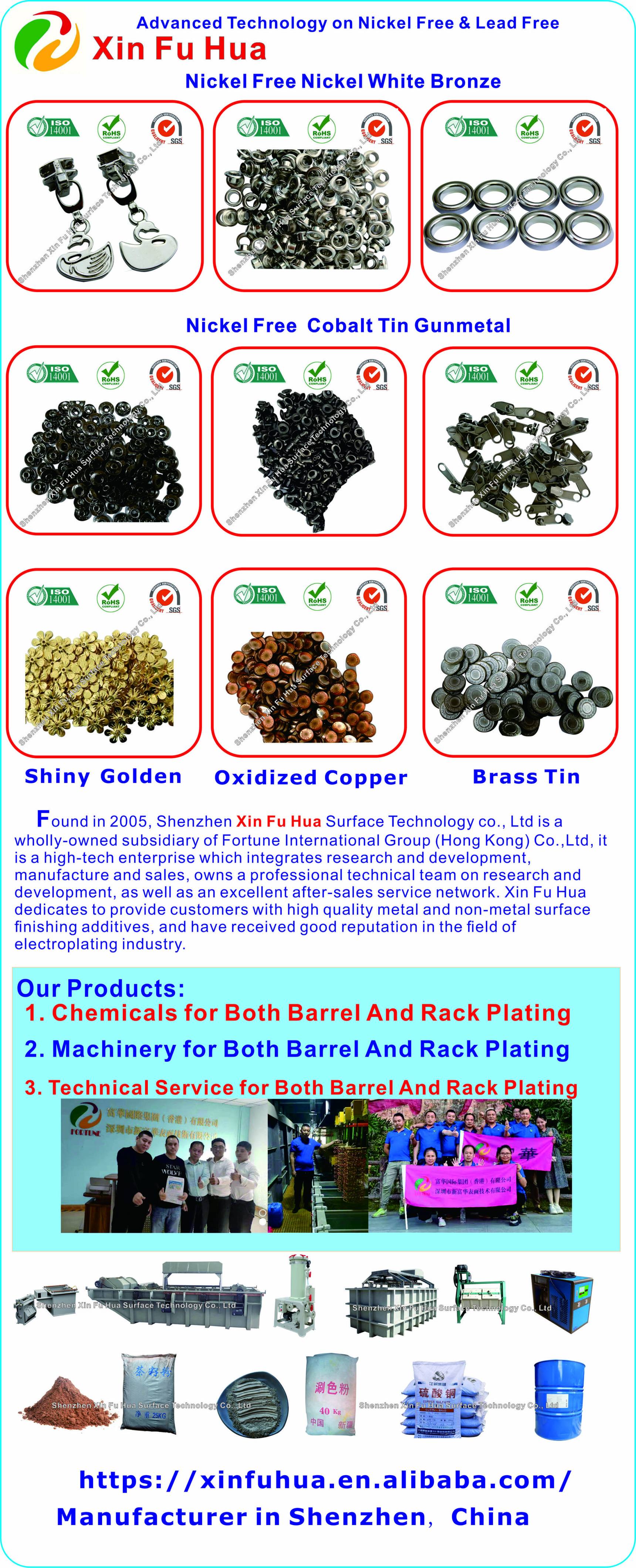 Nickel free Lead free Jewelry and Garment Accessories Silver Plating Solution