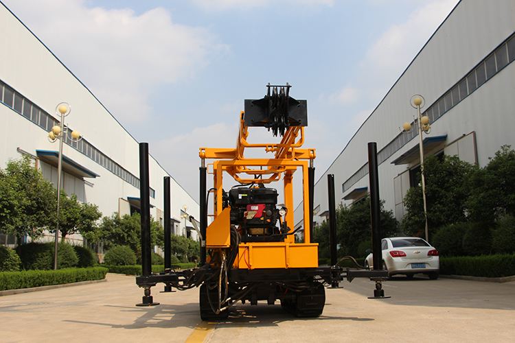 150m deep factory price portable diesel hydraulic water well drilling and rig machine