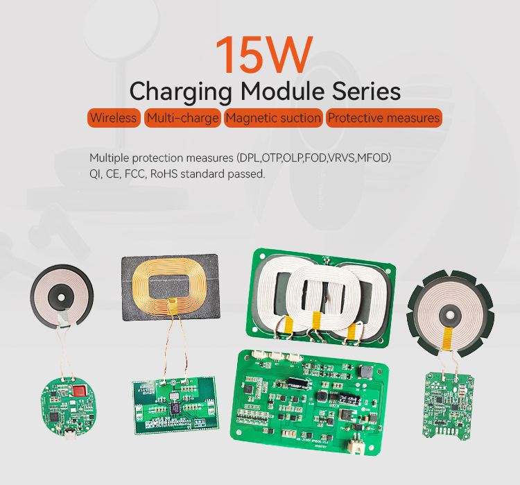 NEWQI ST solution 2 coils wireless charger power bank module