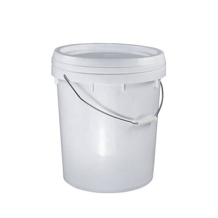 portable Round chemical barrel with plastic plastic handle plastic barrel empty paint buckets