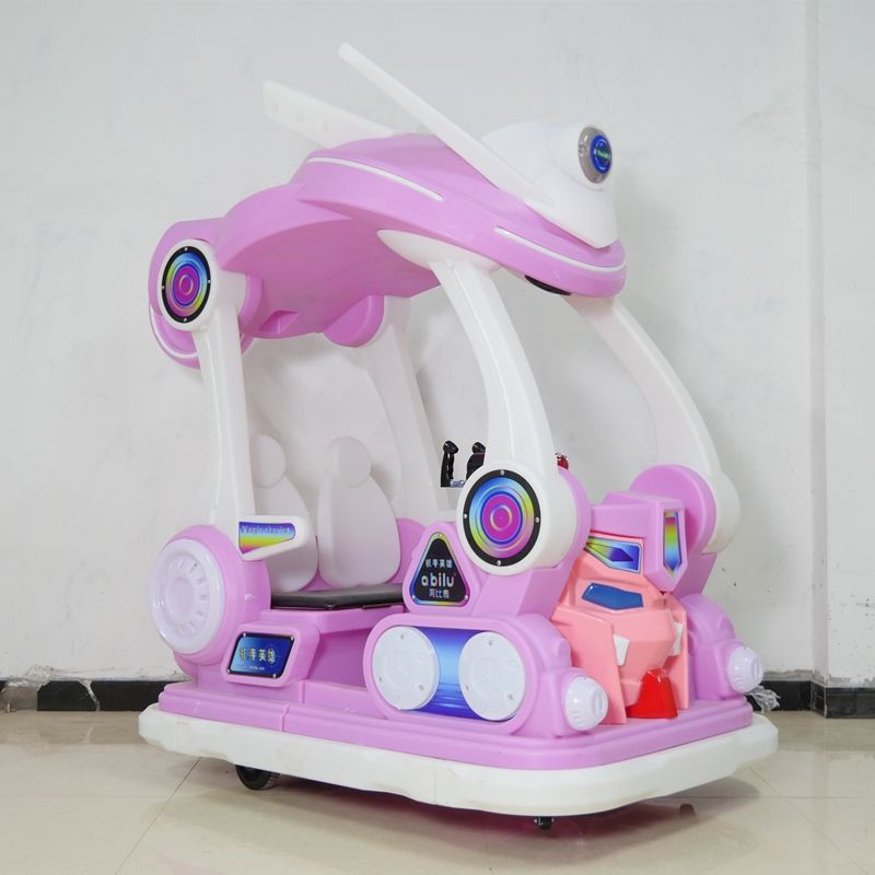 ride on tank The new square double parent-child bumper car outdoor children's stall night market amusement glowing fish