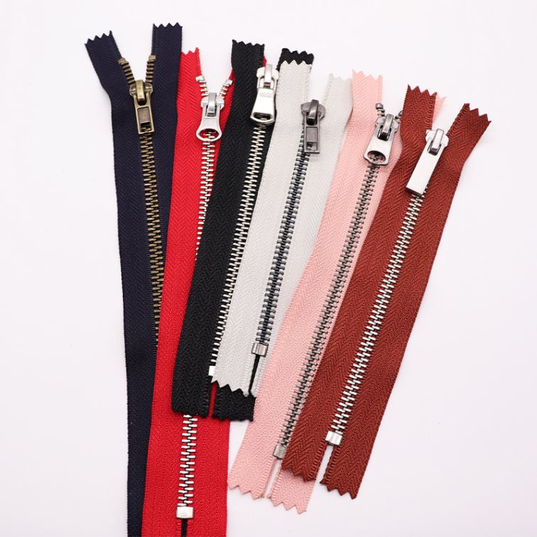 3#5# 8#custom black nickle zipper slider metal close end zippers metal zips for  handbags and cloth