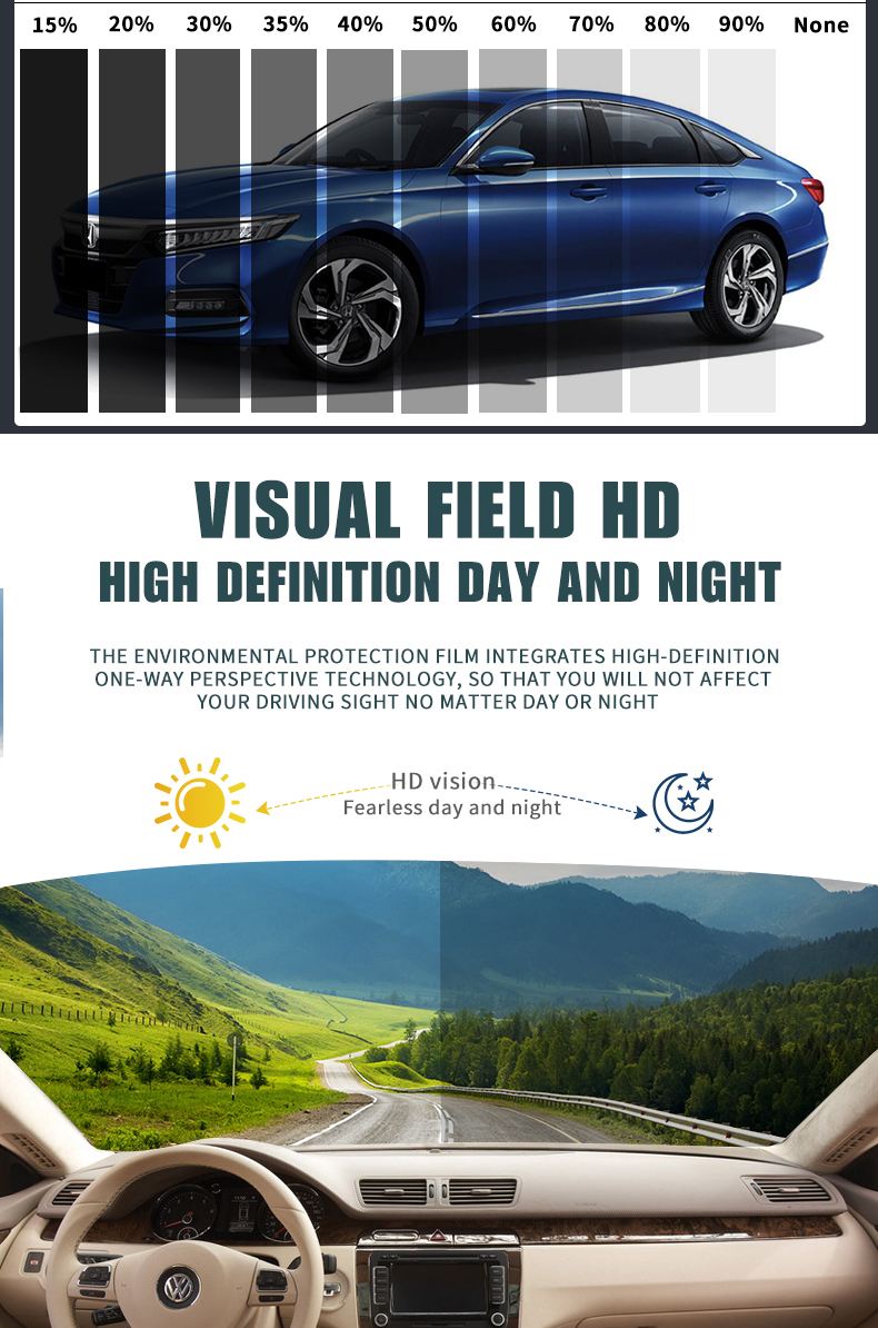 1.52X30m LVT5%  Auto Nano Ceramic Solar Window Tint Film UV Protection tinted Car window Film