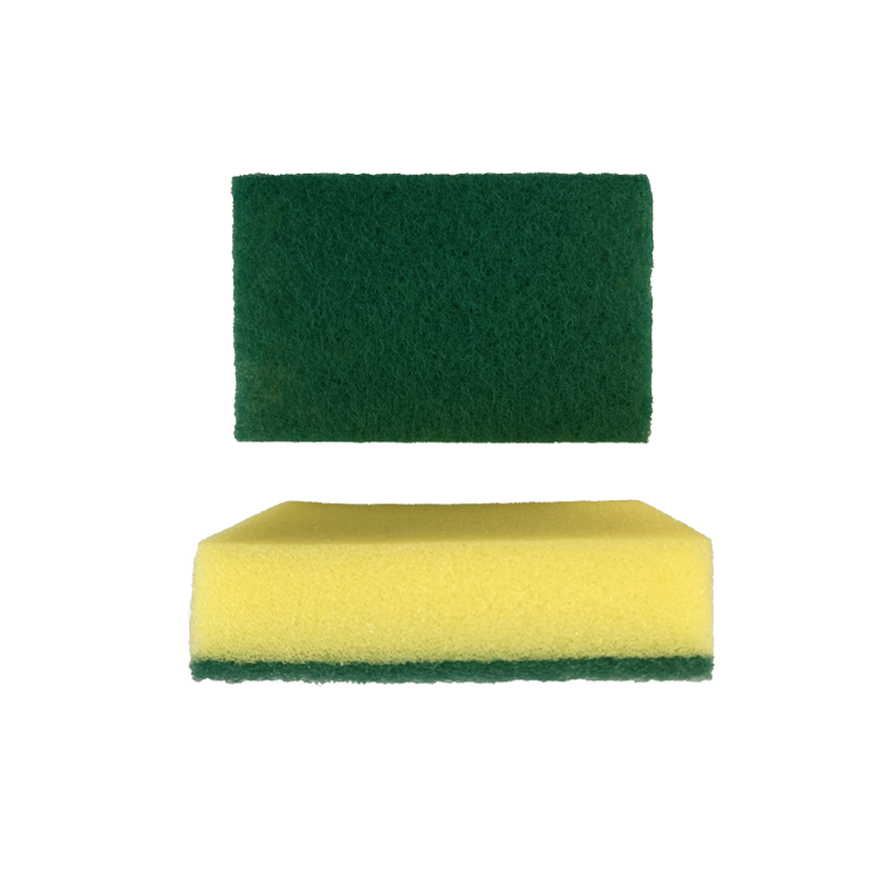 Polyurethane foam scrub abrasive scouring pad cleaning kitchen sponge for dish
