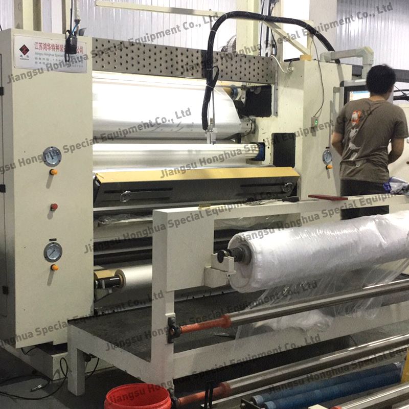 HongHua Sofa Cloth Composite Interlining Dot PU Adhesive Laminating Coating Machine for Leather Composite