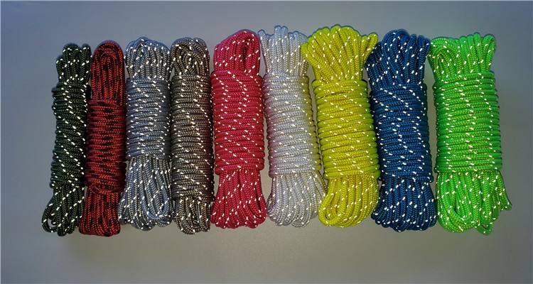 High quality custom size camping accessories reflective tent rope