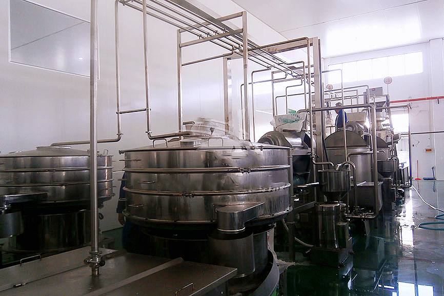 Stainless steel crystal sugar classifier vibrating screen separating thyme powder sieve machine