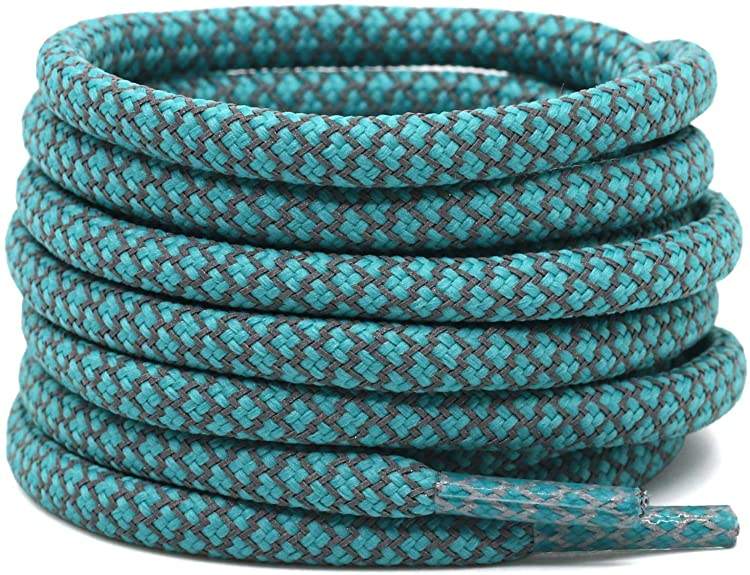 Round Wave Shape Non Slip Heavy Duty and Durable Outdoor Climbing Shoelaces Hiking Shoe Laces Shoestrings