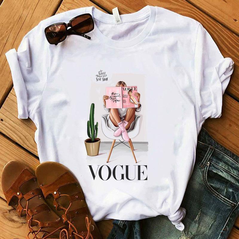 Women T Women Graphic 3D Nail Paint Fashion Cute Printed Top Tshirt Female Tee Shirt Ladies Clothes T-shirt