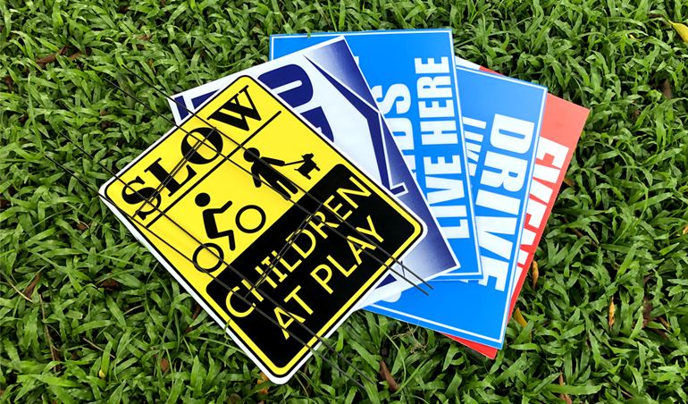 4mm fluted Corrugated PP plastic HOLLOW sheets Yard Signs, Lawn Signs, and Bandit Signs