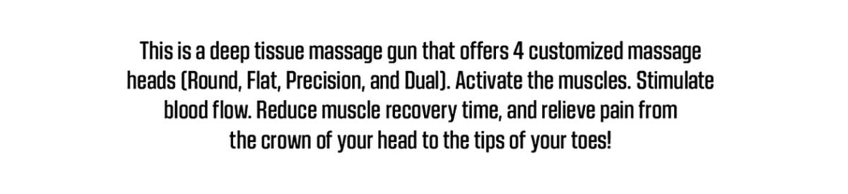 DAZ Electric Pistol Massagesessel Shiatsu Muscle Hand Massager Vibration Handheld Portable Gym Sports Massage Hyper Gun Devic