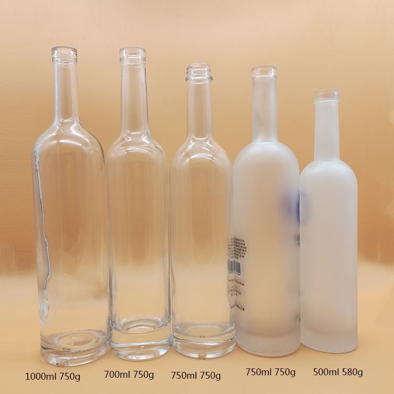 High quality  1000ml 700ml Jack Daniels Label whisky Bottles wine spirit vodka whisky Glass Bottle wholesale