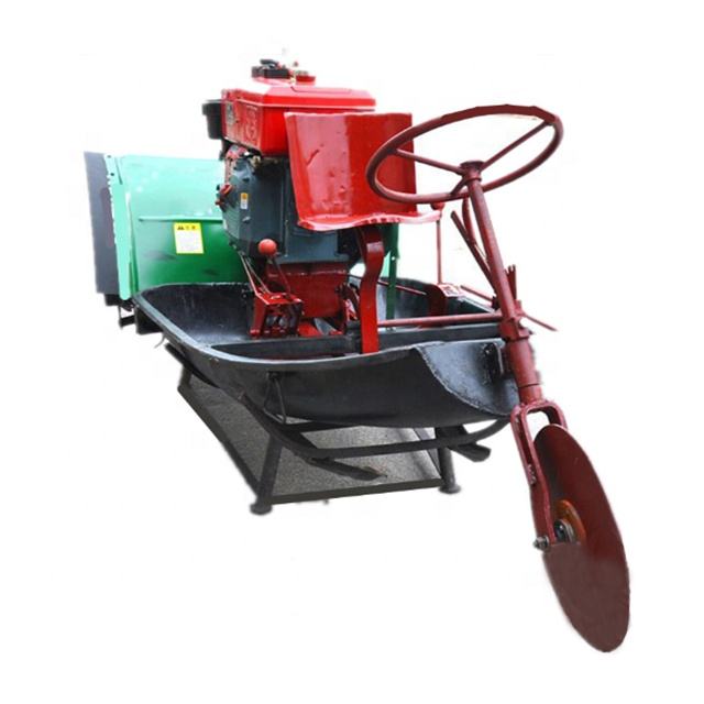 Agricultural machinery lotus root rice mud paddy field rotary tiller machine roll boat