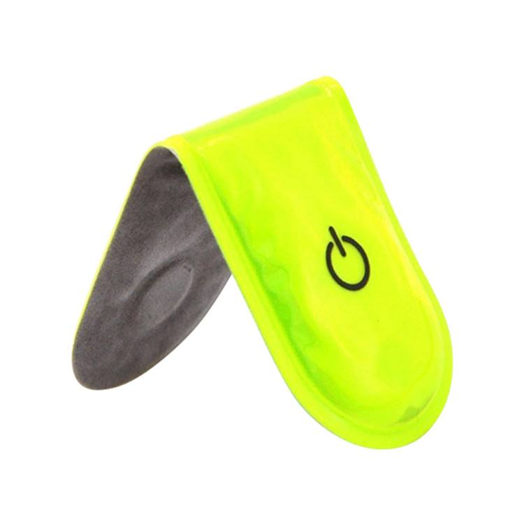 Custom Printed High Visibility Outdoor Night Led Reflective Clip Light Magnets for Sport Warning Outdoor