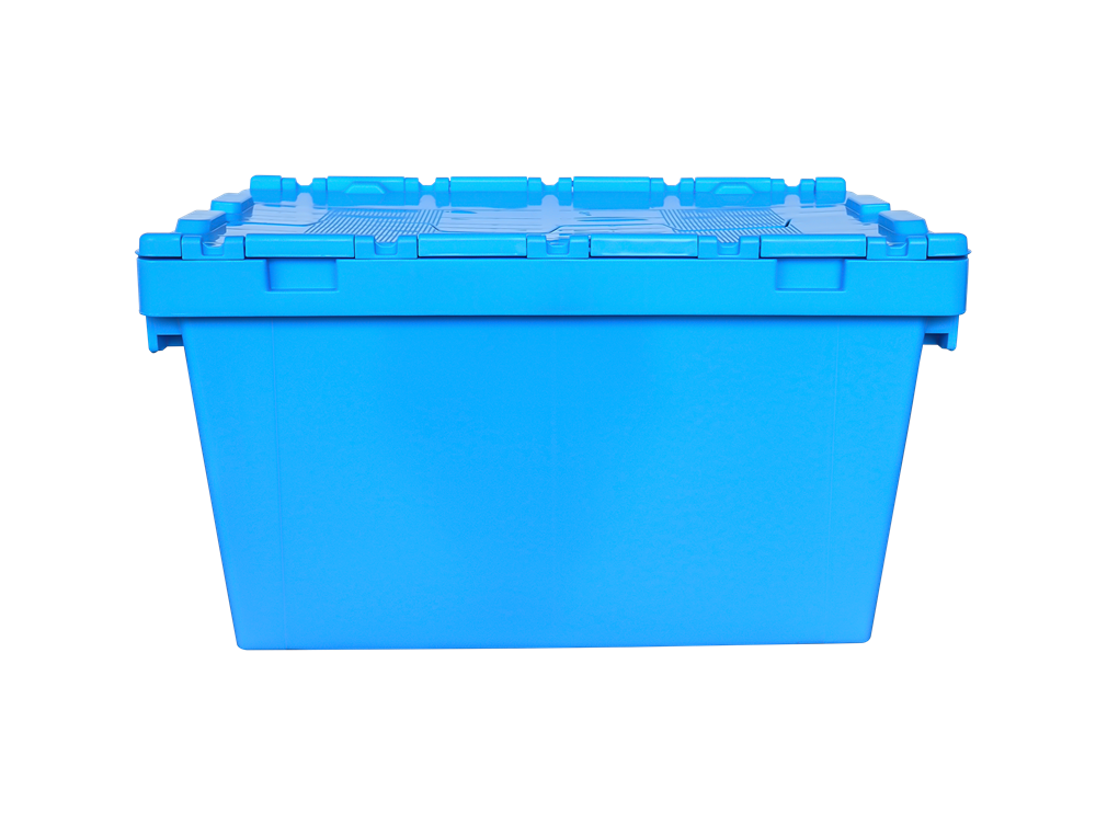 60x40x34 cm PP material plastic nestable moving tote for transportation