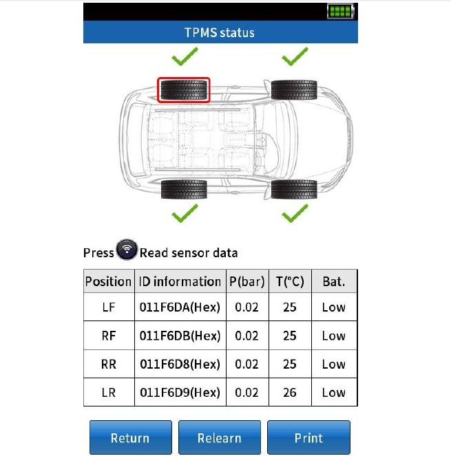 TPMS programmer touch screen TPMS obd2 sim card gps tracker with diagnostic function obd2 scanner diagnostic tool