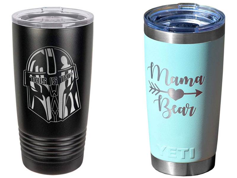 China Stainless Steel Vacuum Insulated Tumbler 3D Fiber Laser Engraving Machine for Yeti Cup