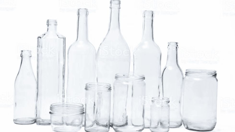 tops 750ml square vodka  empty glass bottle