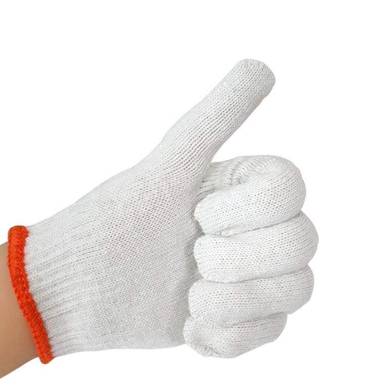 Chinese factory makes  inexpensive wear-resistant general purpose work cotton yarn gloves