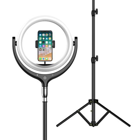Tripod stand for ring light with remote