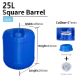 25kg plastic drums 25 litre jerrycan for chemical industry