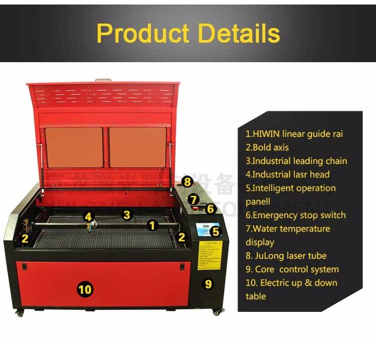 Liaocheng Julong JL-K9060 cardboard/ balsa wood laser cutting machine price