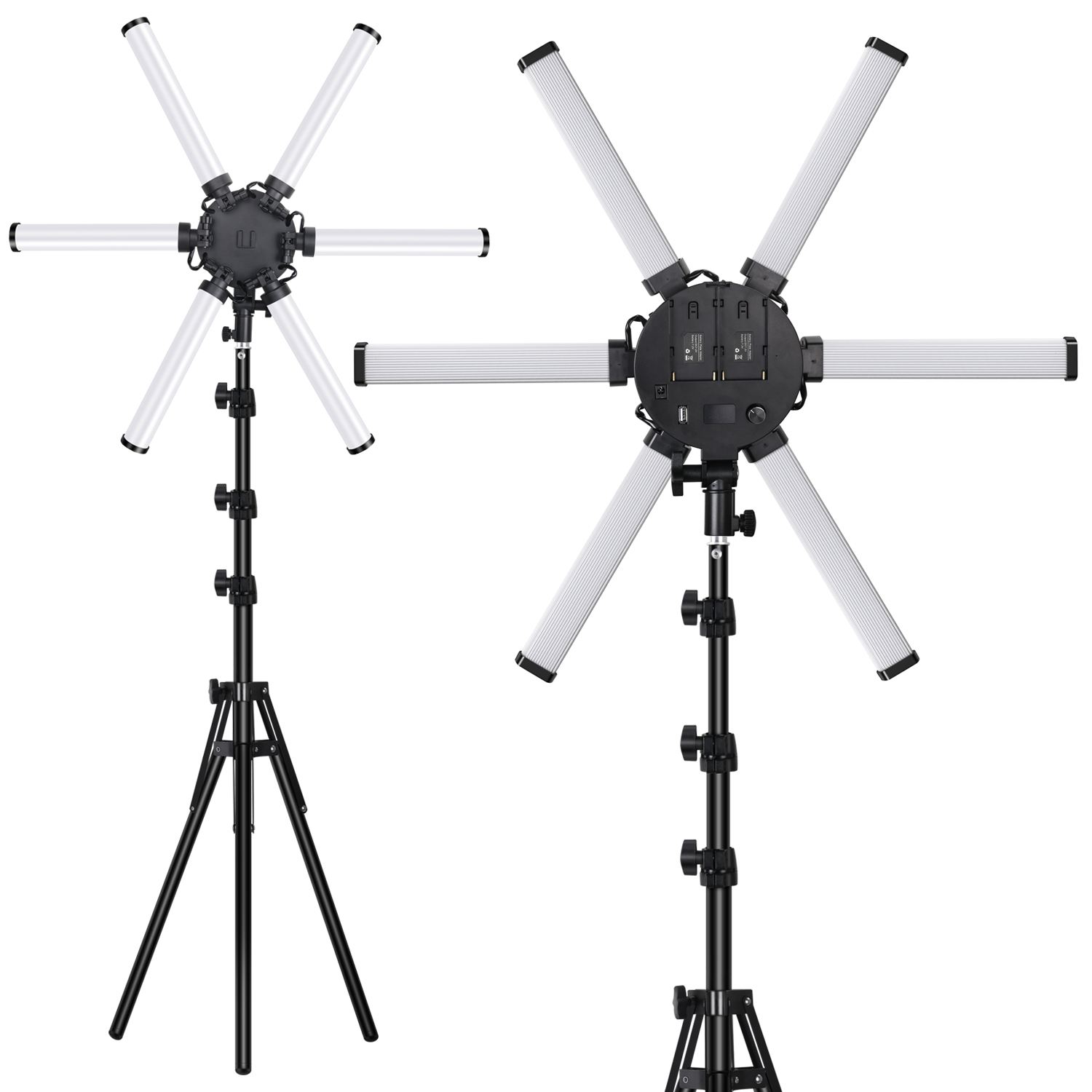 High Quality 6 Arms Star Lamp LED Photographic Video Ring Light