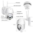 HD 1080P 1.5 inch Mini Outdoor PTZ IP Speed Dome Camera Wifi CCTV Camera Wireless Security outdoor security camera