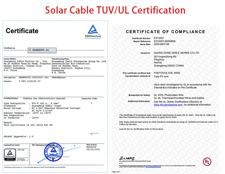 Guangdong Cable Factory Copper 2.5mm 4mm 6mm PV Cable Electrical Solar Photovoltaic Solar Cable Wire In Philippines