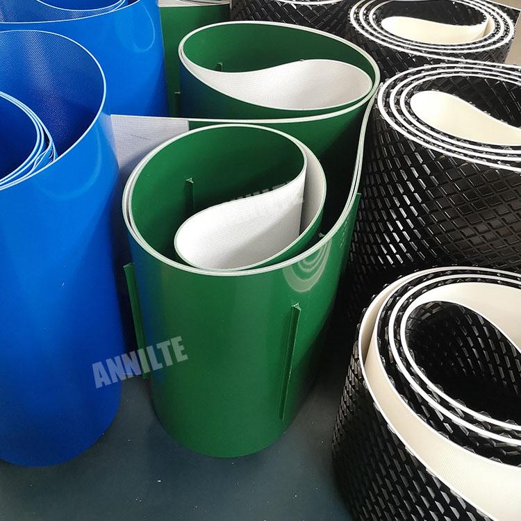 Annilte High quality food grade Pu/Pvc Special processing conveyor belt with baffle for food industry
