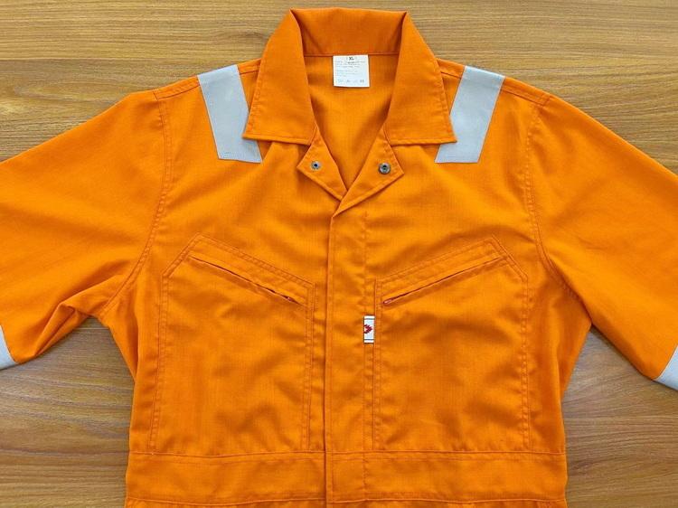 High Performance Orange 100% Cotton Industrial Electrician Rescue Fireproof Fire Resistant Antistatic Coverall