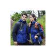 Royal Blue Shell Jacket 80S Wind Breaker Stock Asian Size 100% Polyester Sportswear Adults Soft Shell Camping & Hiking Wear
