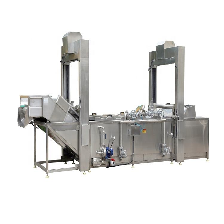 Industrial almond blanching machine steam heating blancher machine