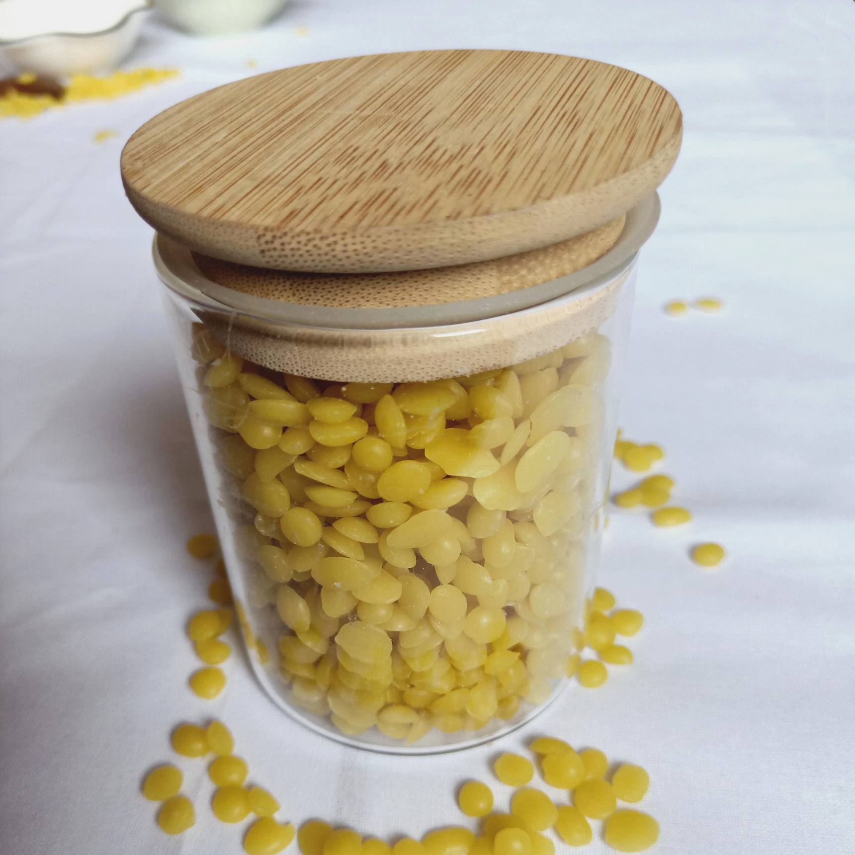 Natural Pure Beeswax Pellets Beads Wax Material for Candle Making