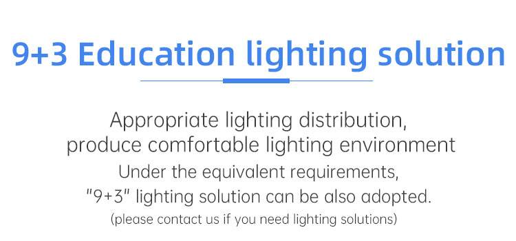 Sinozoc Eye Protection 36W LED Industrial High Bay Hanging Linear Classroom Lighting Fixture