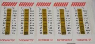 temperature tracking sensitive sticker heat measure warmmark