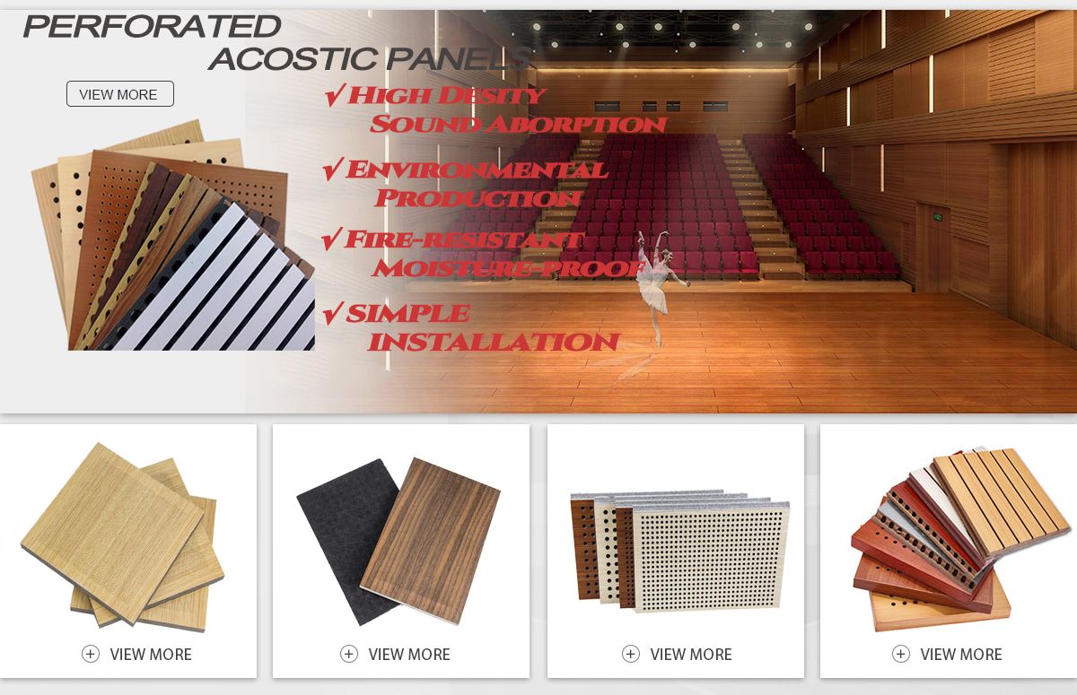 Leeyin Sound Absorbing Multi-function Halls Soundproofing perforated wooden acoustic panel