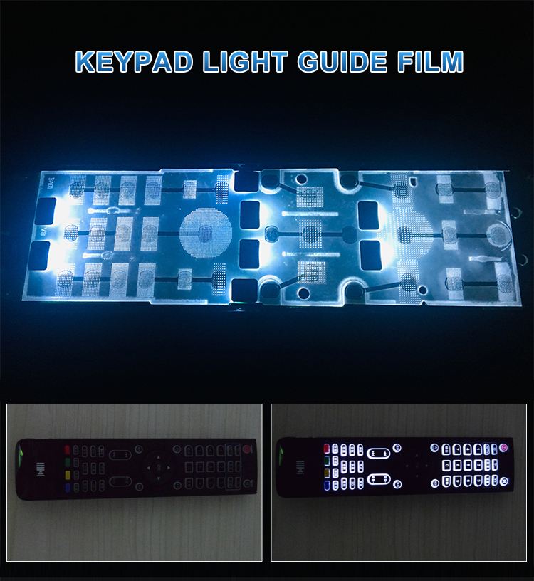 Guanghongda Bottom Price & Good Quality Exported Light Guide Film Dome Array For Remote Control