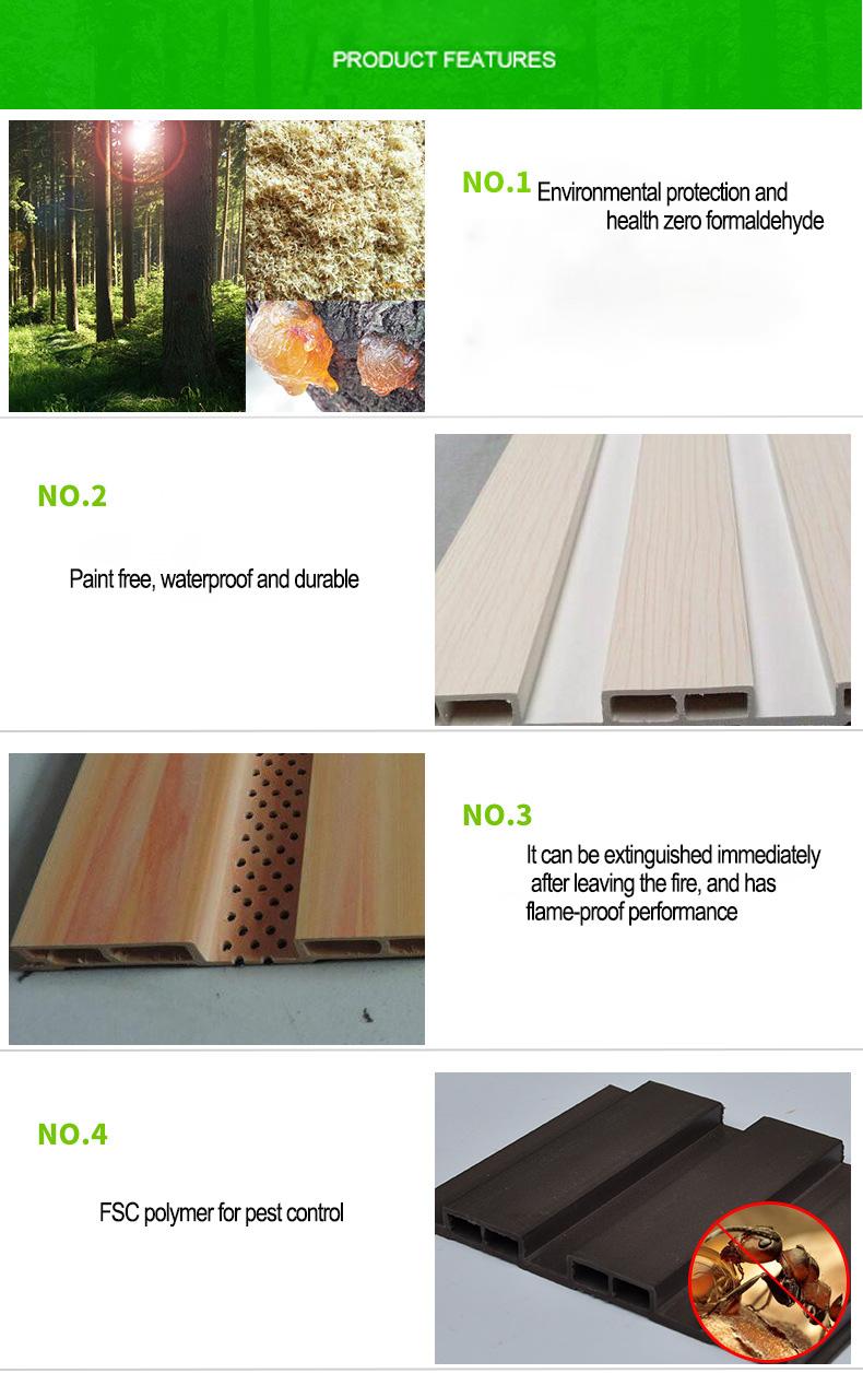 Waterproof Interlock Pvc Wall Panel Wpc With Wood Texture Paneling Ceiling Insulated Interior wood decorative Wall Coating Pane