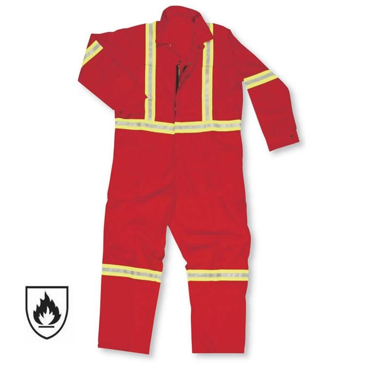 Factory Supply NFPA 2112 EN 11612 Red Fire Proof Flame Retardant Fire Resistant Clothing