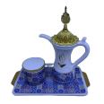 2021 new design fashion censer arabic bakhoor ceramic  incense burner set for home decor