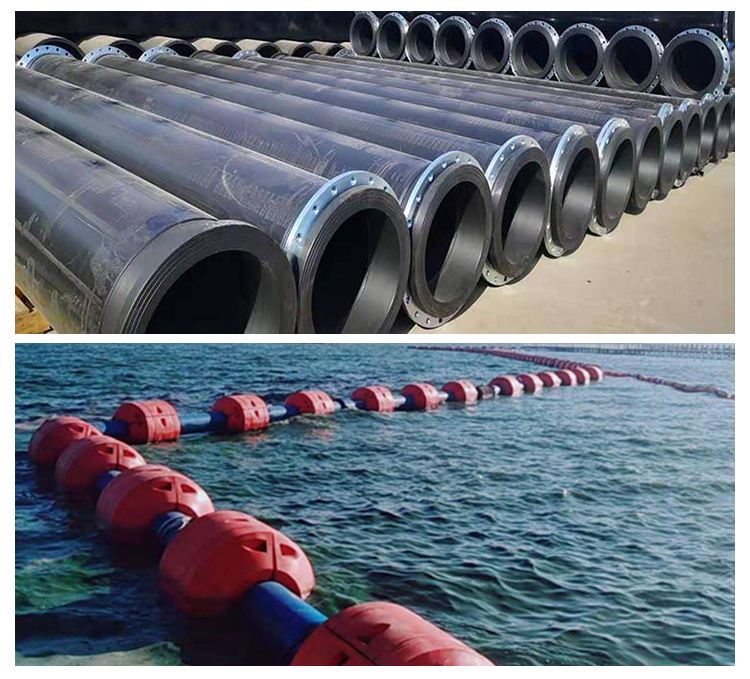 BADA high wear-resistance dredging pipe hdpe pipe for dredge float sdr11 16\